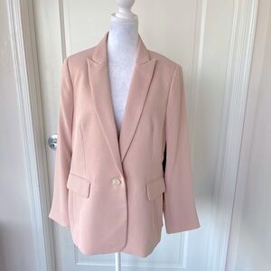 Vince Camuto Women’s One Button Blazer Women’s Jacket Light Pink Size 14